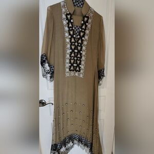 Elegant Embroidered Long Dress